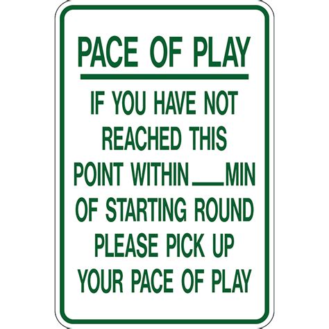 Respect the Pace of Play